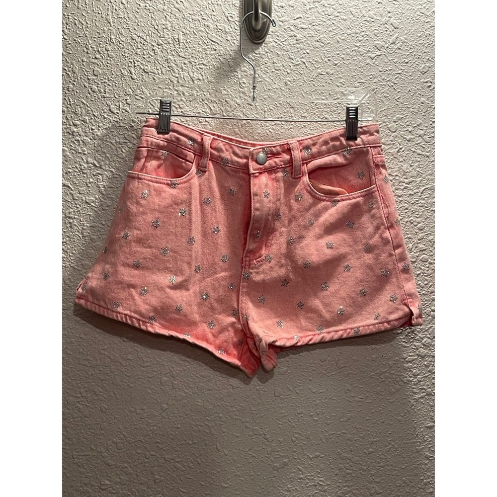 Blue‎ B Rhinestone Star Ultra High Rise Short.